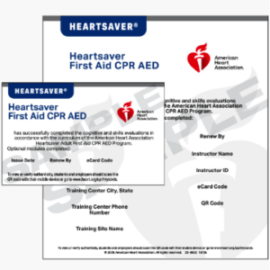 Heartsaver® First Aid CPR AED eCard
